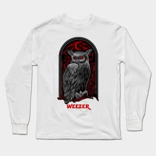 The Moon Owl Weezer Long Sleeve T-Shirt